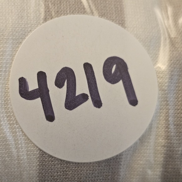 Christian Siriano Top Womens Large Gray White Stripe Roll Tab Casual Stretch L - Picture 9 of 9